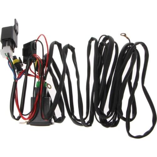 Universal 12V 40A Relay Wiring Harness With On/Off Switch Kit For Car LED Fog Light Dropship