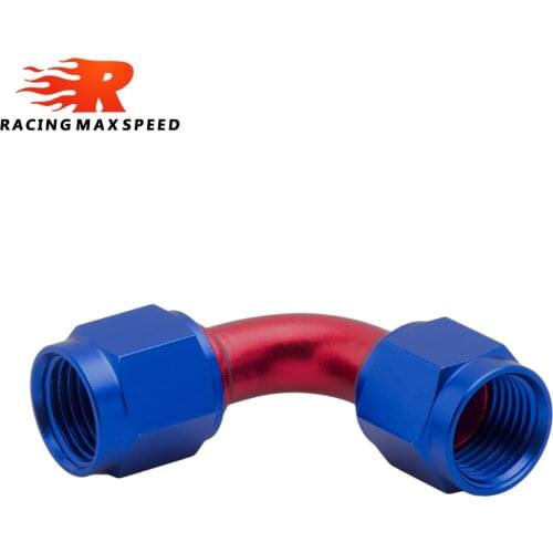 Universal AN6 female to AN6 female hydraulic hose elbow oil cooler fitting hose accessorie fitting 90 degree