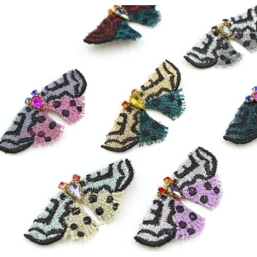 20PCS/lot 3D vintage Butterfly Appliques 6.0cm Contrast color for Party Decor,Garment Accessories,DIY project