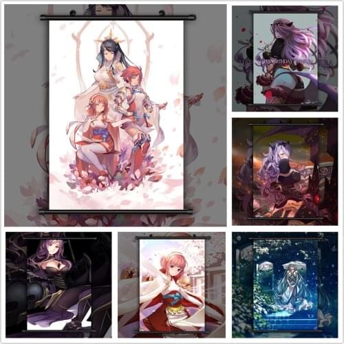 WTQ Fire Emblem Heroes If Aqua Camilla Sakura Anime Manga Canvas Painting Anime Posters Wall Decor Wall Art Picture Home Decor