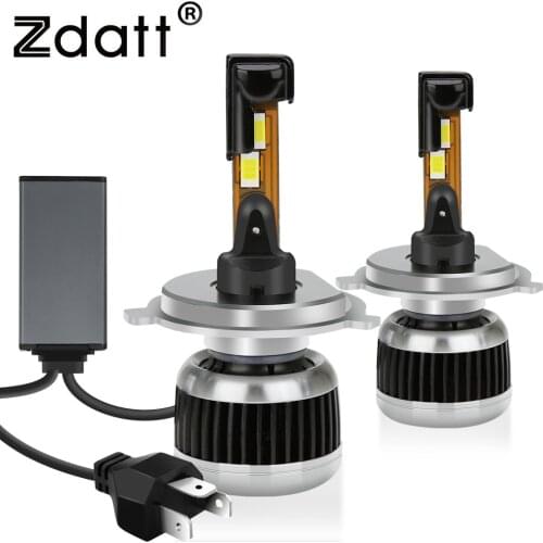 Zdatt Super Bright Car Headlight H7 LED H4 H1 9005 HB3 9006 HB4 9012 H11 Canbus Auto Bulb 100W 6000K Fog Light ZES Headlamp