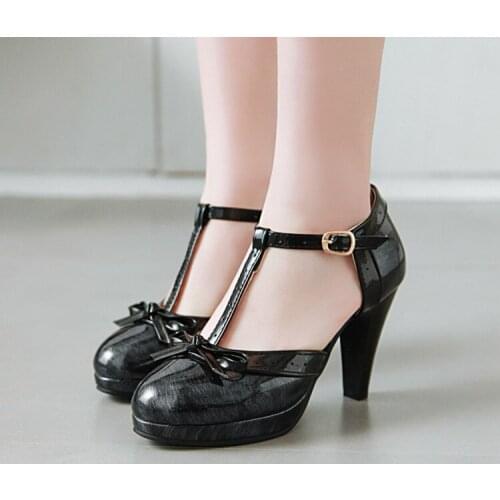 Oversized 12 13 14 15 16 17 platform heels women shoes woman pumps ladies Package toes cingulate Thick with Single shoes