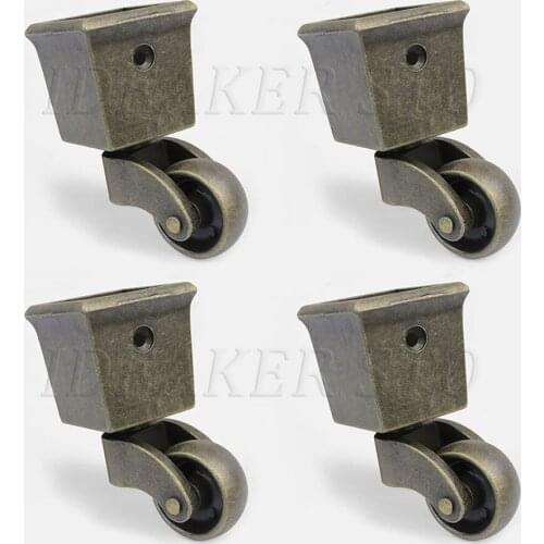 Zinc Alloy 360 Degree Rotating Universal Caster Metal Wheel Furniture Legs Support Caster Home Hardware