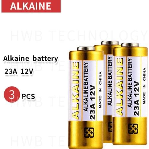 3pcs Alkaline battery 12V 23A battery 12V 27A 23A 12 V 21/23 A23 E23A MN21 RC control remote controller battery RC Part