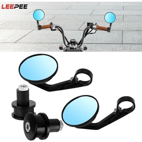 7/8" Round Bar End Rear Mirrors Motorbike Aaccessories Motorbike Scooters Rearview Mirror For Cafe Racer Moto Side View Mirrors