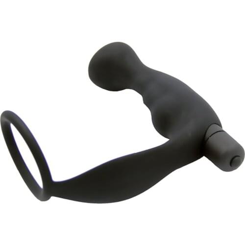 Anal Vibrator Backyard Prostate Massager Vagina Clitoris Stimulator Anal Plug With Penis Ring Fidget Sex Toys For Women Men