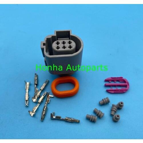 10/20/50/100 pcs 6 Pin 1J0973713G Automotive Connector 1.5mm Waterproof Auto Plug 1J0 973 713 G with wire or without wire