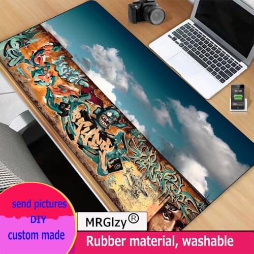 RGB anime led luminous large mouse pad carpet floor mat waterproof home 40x90xcm office computer keyboard desk mats