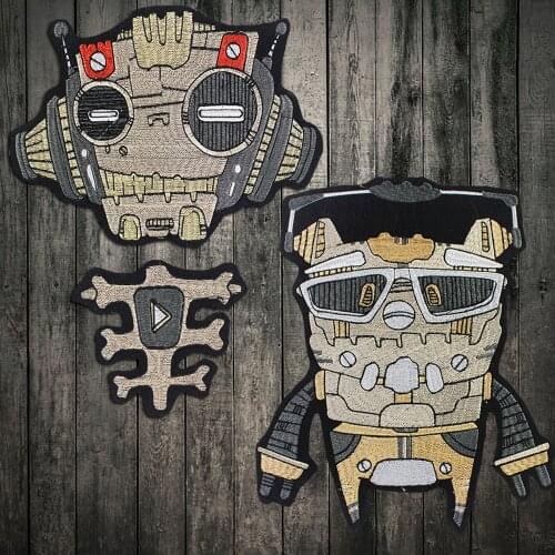 Quality Embroidered Patches For Clothing Iron On Series punk rockabilly Patches On Clothes DIY Patch For Jacket Appliques