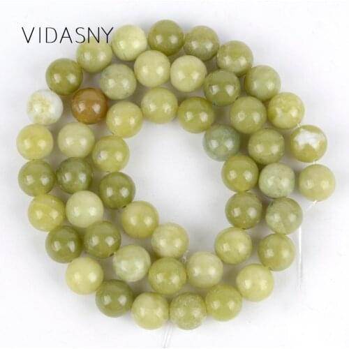 Chinese Jaspers Natural Round Stone Beads Diy Necklace Accessories 4/6/8/10/12mm Spacer Loose Beads For Jewelry Making 15inch