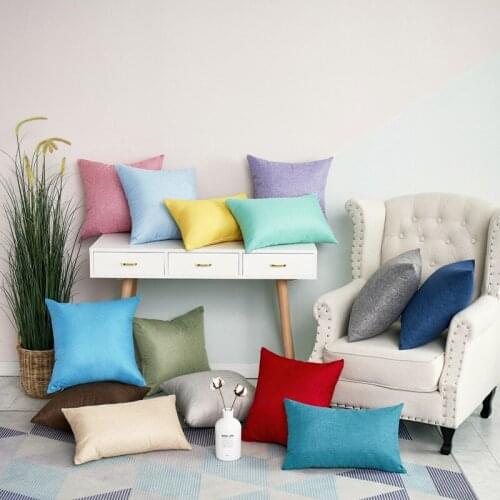 1PC 40*40cm Linen Sofa Cushion Cover Home Decoration Sofa Bed Decor Decorative Pillowcase Pillow Cover 2020 new