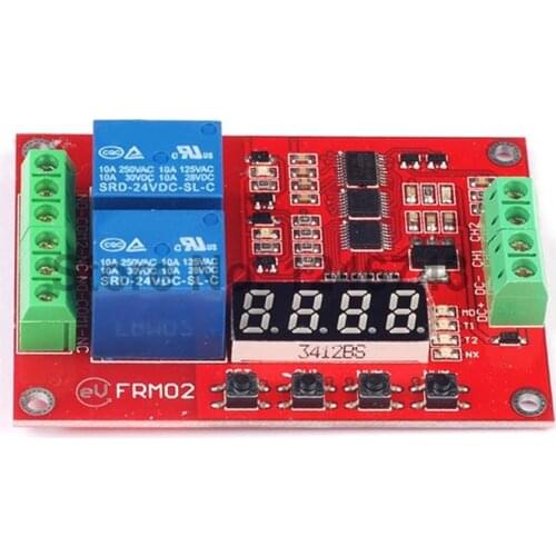 2 Channel 5V 12V 24V Multi Function Relay Module / Time Delay / Self Lock / Cycle / Timing / Time Relay Module