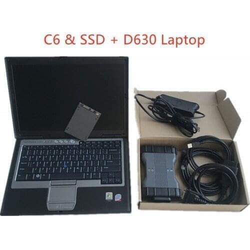 Laptop D630 SSD for Bens C6 VXDIAG MB STAR Diagnostic Tool Scanner SD Connect C6 DOIP Replace Mb Sd C4 with Xentrry Das Wis Epc