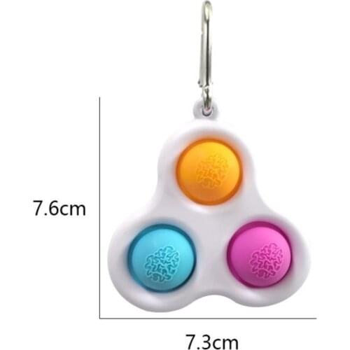 New Baby Simple Dimple Sensory Toys Keychain Infant Intelligence Development Can Press The Practice Board To Decompress Toy