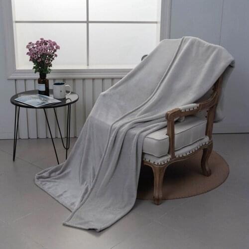 Solid Color Fleece Sofa Blanket Soft Thickened Area Rugs Bed Cover Tapestry Bedspread Gifts for Birthday Christmas