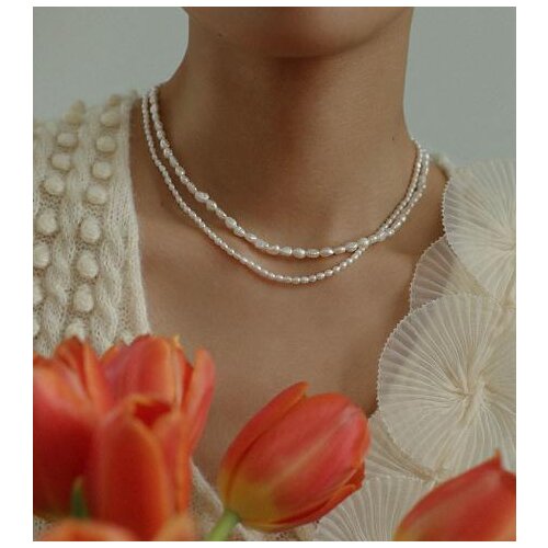 European and American Simple Double Baroque Pearl Jewelry Retro Elegant Fashion Spliced Fresh Water Pearl Necklace New Style
