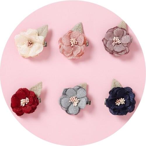 Cute Girls Floral Elastic Hair bands Clips Baby Headband Nylon Headbands Barrettes Kids Headband Baby Girl Hair Accessories 2020