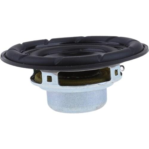 Professional 40mm 4Ohm 5W Full Range Audio Speaker PU Round Hi-Fi Stereo Sound Black