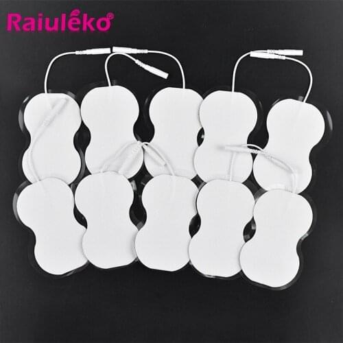 Self Adhesive Replacement Electrode Pad 30pcs Gourd Type 8.9*5.5cm TENS Non-woven for Muscle Stimulator Tens Machine Pads