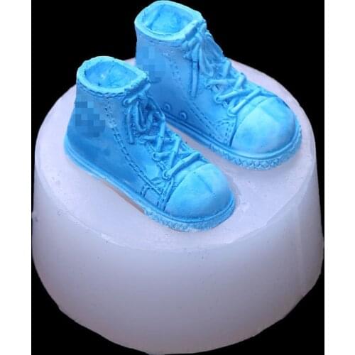 Sports Shoes Silicone Mold Soap Mould 3D Stereo Soap Making Tool DIY Crystal Epoxy Molds Candle Soap Handcraft moule silicone