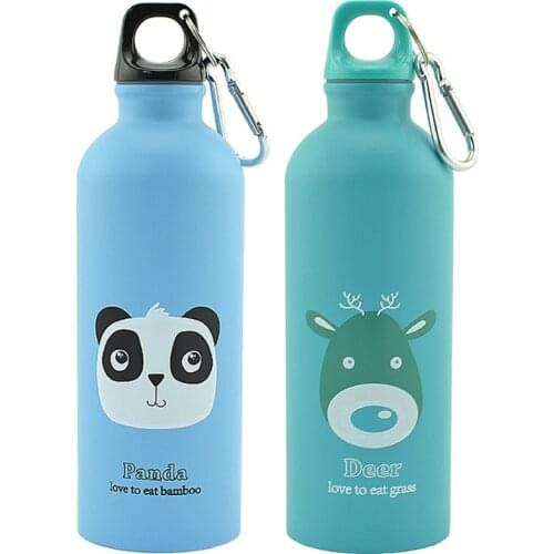 Stainless Steel Vacuum Flasks School Office Bottle With Hook Mug Camping Bicycle Bike Kettle Easy To Carry Outdoor Gifts