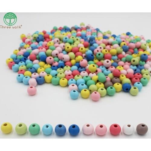 High Quality Wood Beads Mixed Natural Wooden Spacer Beads For Jewelry Making Handmade Bracelet Beaded DIY