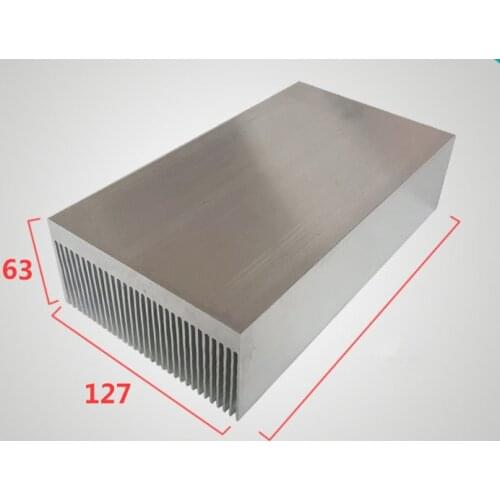 127*63*100 / 200 / 300mm High Power Aluminum Profile Dense Teeth High Power Radiator Width 127,High 63 Electronic Power Cooling
