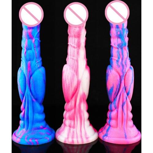 Animal Penis 30cm Long Horse Big Dildo Huge Dick With Suction Cup Vagina Anal Sex Toys for Woman Strapon Female Masturbation