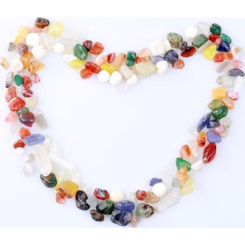 1 Bag 100g Colorful Mixed Irregular Shape Tumbled Stones Rock Gem Beads Chips