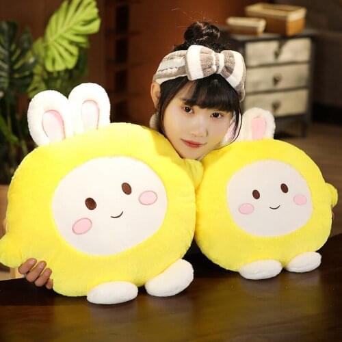 40/50cm Cute Lemon Rabbit Plush Toys Kawaii Stuffed Soft Animal Pillow Lovely Rabbit Dolls for Children Girls Birthday Gifts