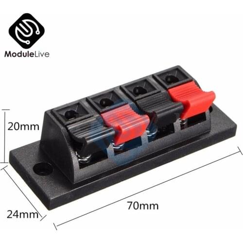 5PCS/Set IMC Hot Single Row 4 Pin 4 Position Speaker Terminal Board Connectors High Quality