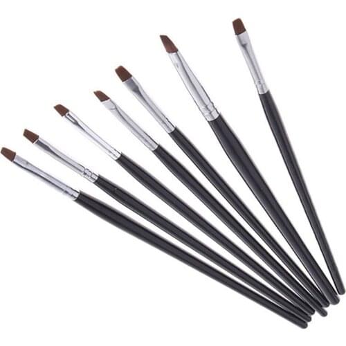 7Pcs/set Nail Art Suit Light Therapy Pen Carving Brush Pen Crystal Rod Phototherapy Pen Gel Drawing Brushes Set Manicure Tools