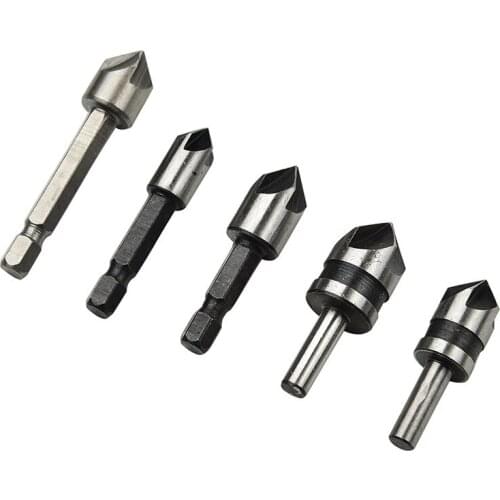 82 degree five-edged chamfering tool woodworking hole fast guiding chamfering tool countersunk bit drilling wood centering dril