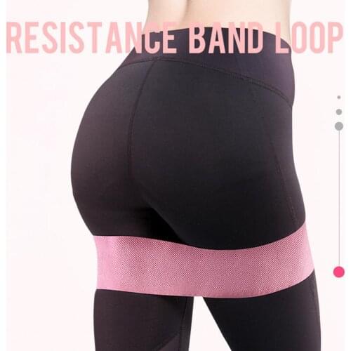 Cotton Resistance Band Gym Home Body Shaping Fitness Yoga Hip Leg Circle Elastic Resistance Band
