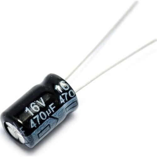 50PCS/LOT Electrolytic Capacitor 16V/470uF 8*12mm 16V 470UF