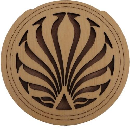 Exquisite Wooden Acoustic Folk Guitar Soundhole Cover Protector Sound Buffer DIY
