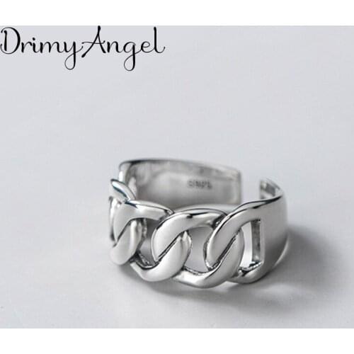 Luxury Brand Hollow Chains Rings For Women Wedding Statement Jewelry Valentines Gifts Lover Finger Ring 2021