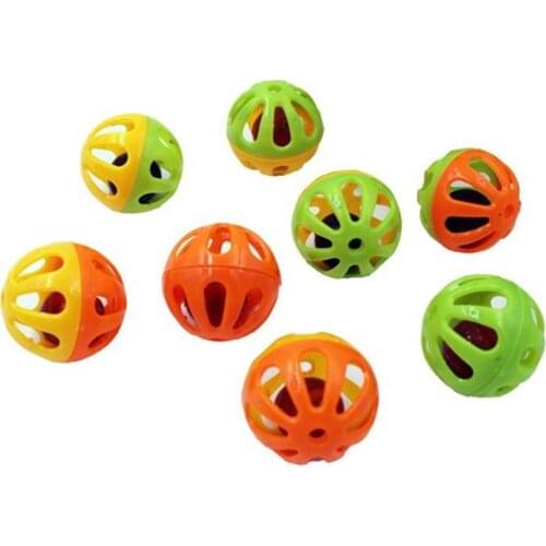 Legendog Cat Ball Toys Funny Plastic Cat Bell Toy Cat Chase Interactive Toy Pet Supplies Pet Accessories Set Random Color