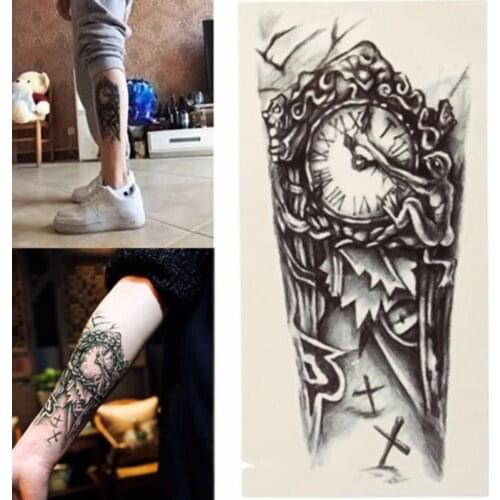 3D Large Temporary Tattoo Men Waterproof Tattoo Sleeves For Men Conversion Of Tattoos Transferable Fake Tattooing Flash Stickers