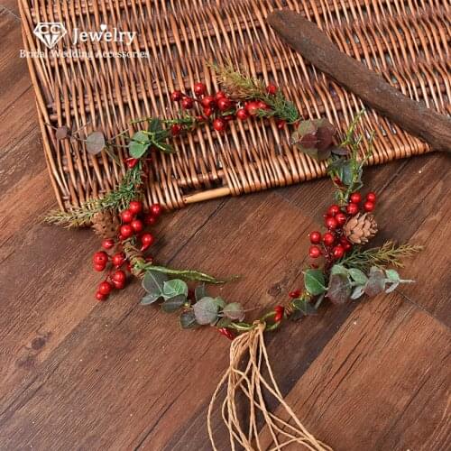 CC Floral Hairband Flower Headbands Forest Style Wedding Hair Accessories for Women Jewelry Engagement Bridesmaids Headwear DD08