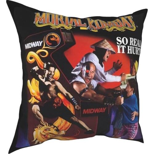 Limited Edition Mortal Kombat Pillow Case Scorpion Sub Zero Mk11 Fighting Game Cushion Cover Decorative Throw Pillow Case Cover