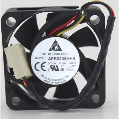 Original 4CM AFB0405HHA 4010 3.3V 0.16A -9H13 double ball three-wire fan
