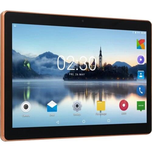 KT107 Plastic Tablet 10.1 Inch HD Large Screen Android 8.10 Version Fashion Portable Tablet 1G+16G Gold Tablet Gold EU Plug