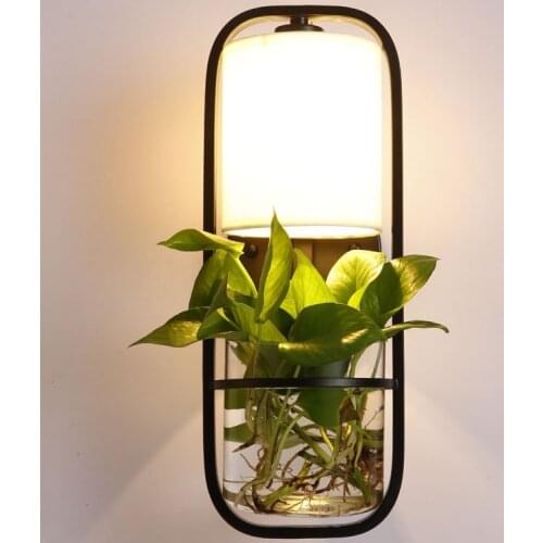 Modern Plant Pot Deco wall Lamp Fashion Nordic Shade Modern Dining Table Hanging Light Fixture DIY Luminaire Office Lighting
