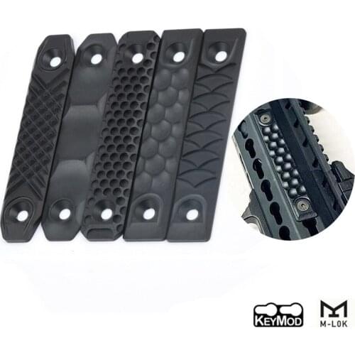 Tactical RS CNC Style Handguard Rail Cover For M-lok and Keymod Short Version 8cm Aluminum Alloy Softair Hunting Gun Accessories