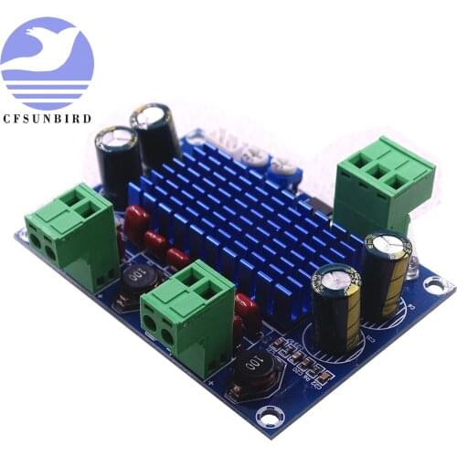 XH-M572 TPA3116D2 2 X 120W chassis dedicated plug-in 5V - 24V - 28V output high power digital HIFI amplifier board