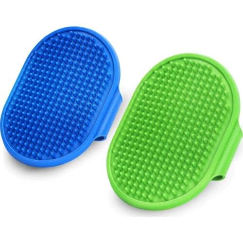 2 packs of dog grooming brushes, advanced pet bathing brushes, adjustable ring handles, suitable for long and short-haired pets