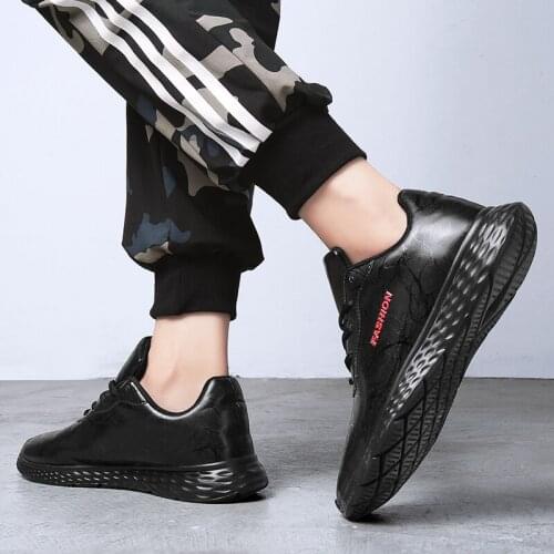 39 shockproof slip luxury summer black s mens 2020 Casual sports hombre leather sapatos leisure sapato casuales de Mens Sneaker