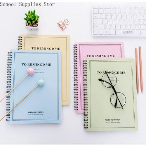 A5 B5 Coil Notebook Simple Student Thickened Coil Notebook Notebook Creative Diary Office Supplies Notebook Planner
