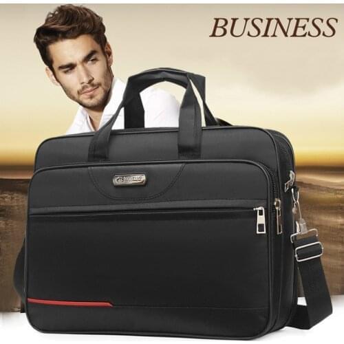 Large Capacity Mens Laptop Bag Briefcases Business Document Electronic Article Clothes Storage Pouch Shoulder Travel Organizer